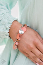 Load image into Gallery viewer, Springtime Springs Orange Bracelet
