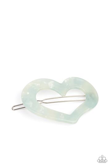 Heart Not to Love Blue Hair Clip