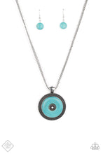Load image into Gallery viewer, EPICENTER of Attention Blue Necklace
