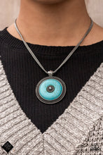 Load image into Gallery viewer, EPICENTER of Attention Blue Necklace
